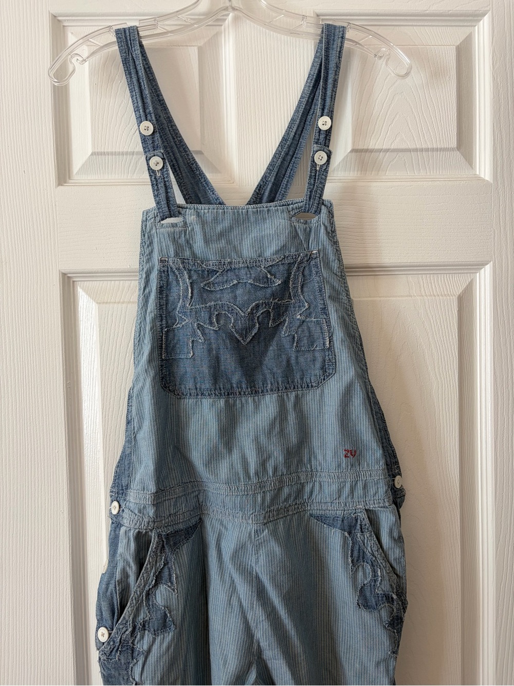 Zadig & Voltaire Light Blue Denim Overalls Romper